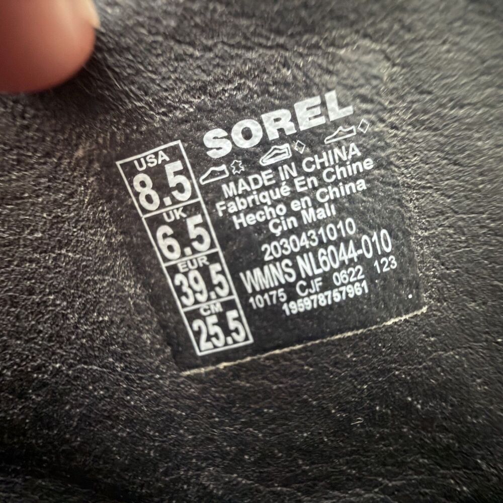 sorel women's joanie III slip-on platform wedge slide sandals chunky 8.5 - Picture 8 of 8